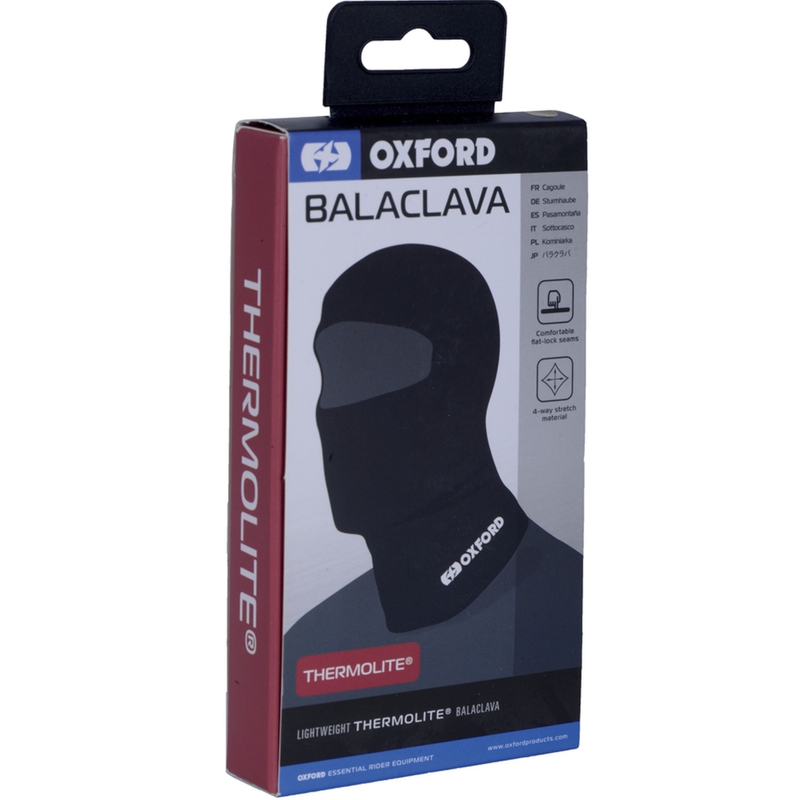 Kominiarka motocyklowa Oxford Balaclava Thermolite® czarna
