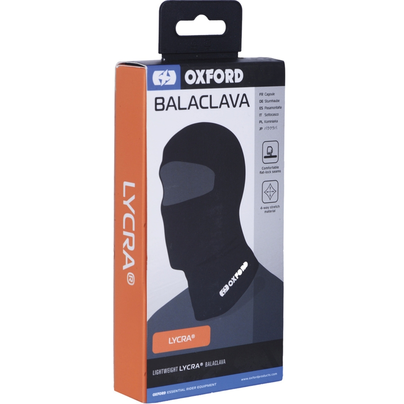 Kominiarka motocyklowa Oxford Lycra® czarna