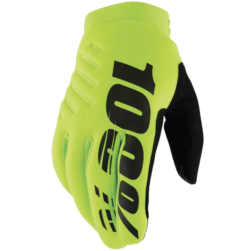 Rękawice motocrossowe 100% - USA BRISKER żółto-czarne