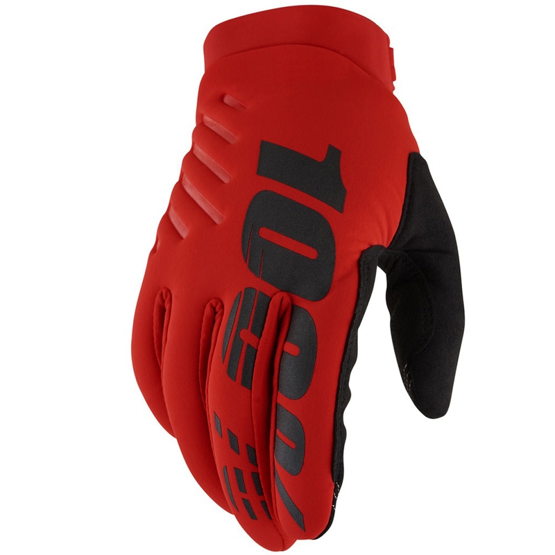 Rękawice motocrossowe 100% - USA BRISKER czerwone II