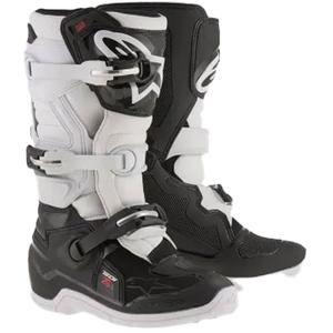 Buty motocyklowe dziecięce Alpinestars Tech 7 S czarno-białe