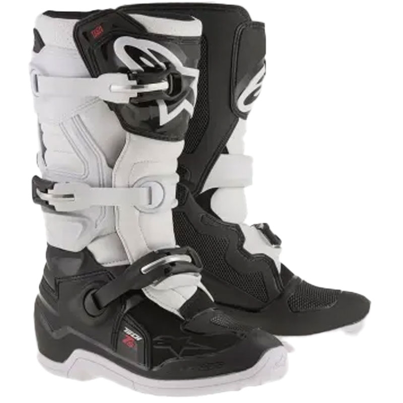 Buty motocyklowe dziecięce Alpinestars Tech 7 S czarno-białe