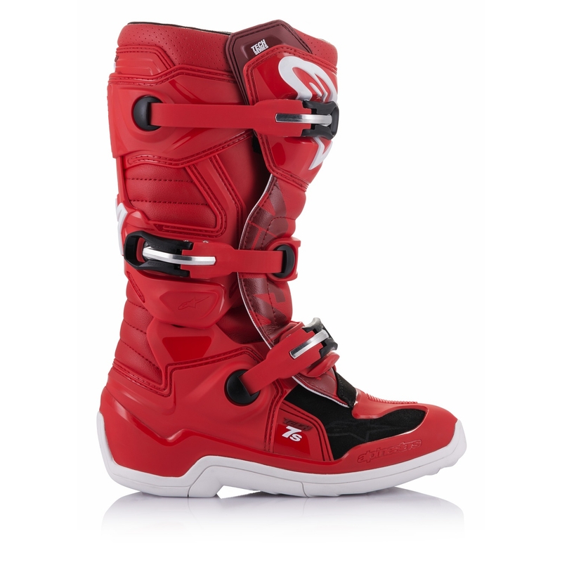 Buty motocyklowe dziecięce Alpinestars Tech 7 S czerwone