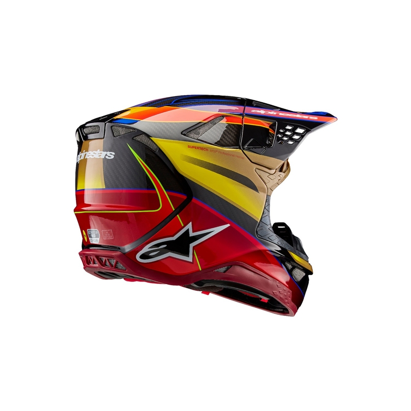 Kask motocrossowy Alpinestars Supertech S-M10 Era złoto-czerwony