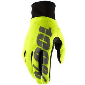Rękawice motocrossowe 100% HYDROMATIC neonowożółte