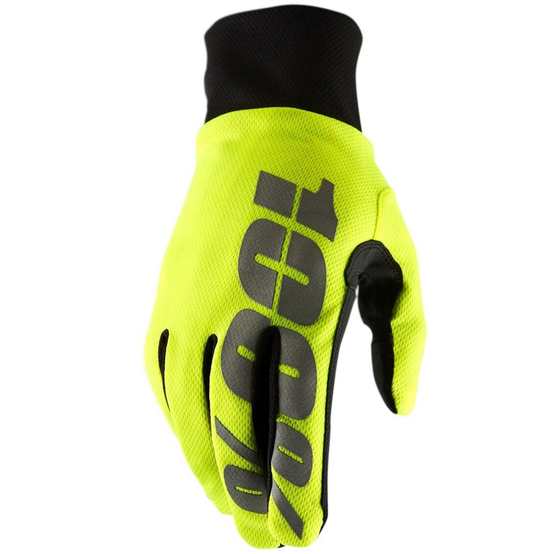 Rękawice motocrossowe 100% HYDROMATIC neonowożółte