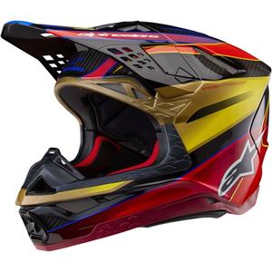 Kask motocrossowy Alpinestars Supertech S-M10 Era złoto-czerwony
