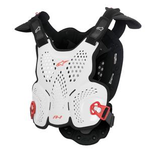 Ochraniacz ciała Alpinestars A-1 Roost Guard CE2 biało-czarno-czerwony