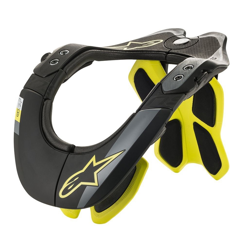 Ochraniacz szyi Alpinestars BNS Tech-2 czarno-żółty fluo