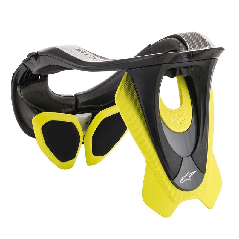 Ochraniacz szyi Alpinestars BNS Tech-2 czarno-żółty fluo