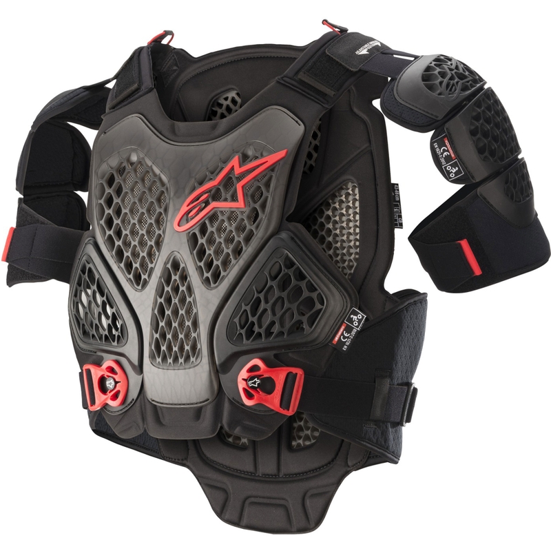 Ochraniacz ciała Alpinestars A-6 czarno-antracytowo-czerwony
