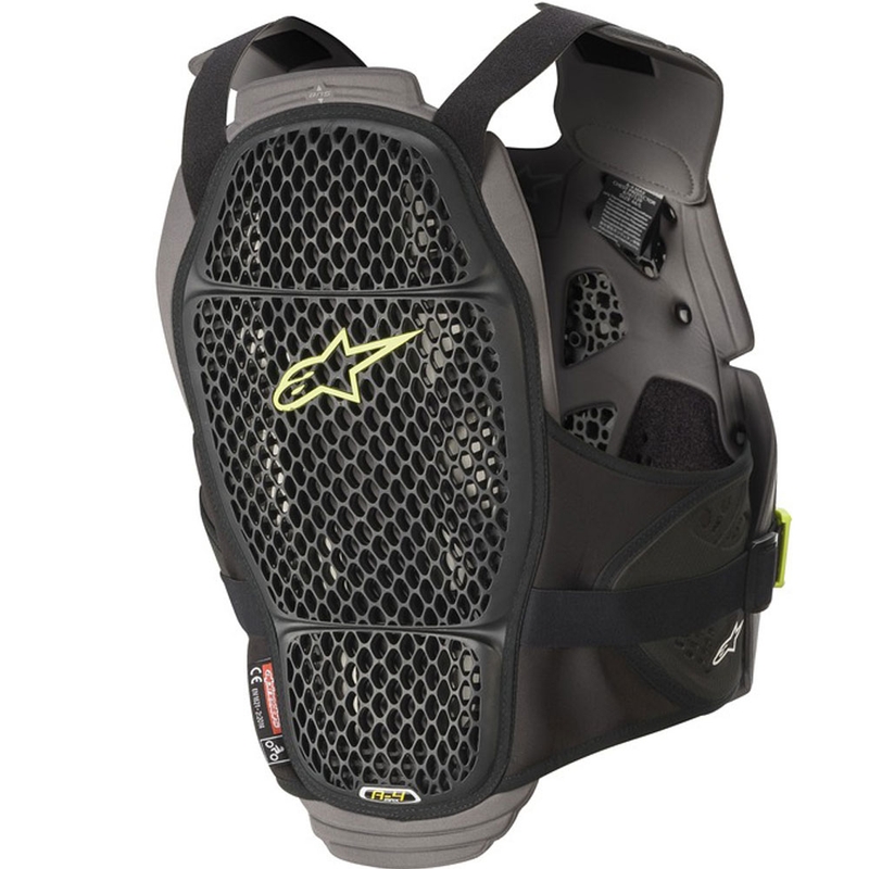 Ochraniacz klatki piersiowej Alpinestars A-4 MAX czarno-antracytowo-fluorescencyjny żółty