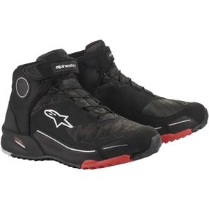 Buty motocyklowe Alpinestars CR-X Drystar czarne kamuflażowo-czerwone