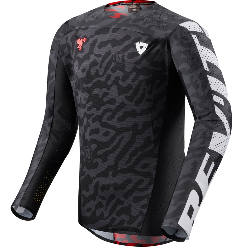 Koszulka motocrossowa Revit Thirteen w kolorze czarnym