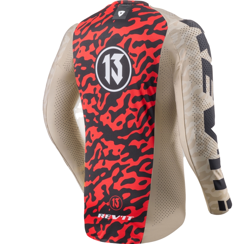 Koszulka motocrossowa Revit Thirteen w kolorze piaskowym