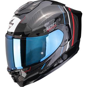 Kask motocyklowy integralny Scorpion EXO-1500 Carbon Air Zity czarno-czerwono-niebieski