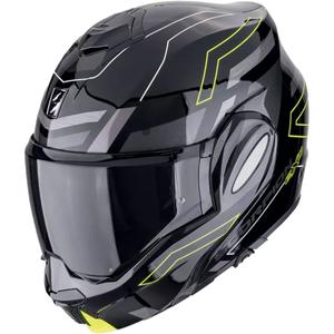 Kask motocyklowy składany Scorpion EXO-TECH EVO CONQUER czarno-fluo żółty