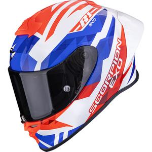 Kask motocyklowy integralny Scorpion EXO-R1 EVO II Air Valere biało-czerwono-niebieski
