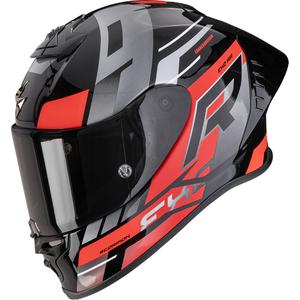 Kask motocyklowy integralny Scorpion EXO-R1 EVO II Air Adrenaline czarno-czerwono-srebrny