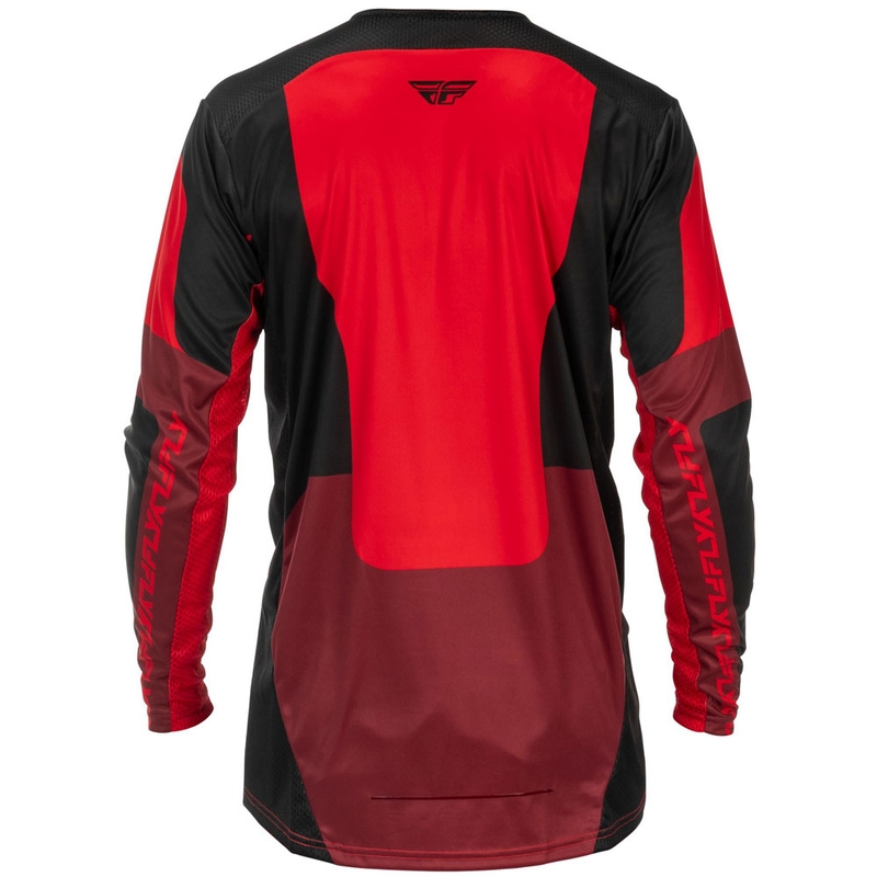 Koszulka motocrossowa FLY Racing Lite czarno-czerwona II