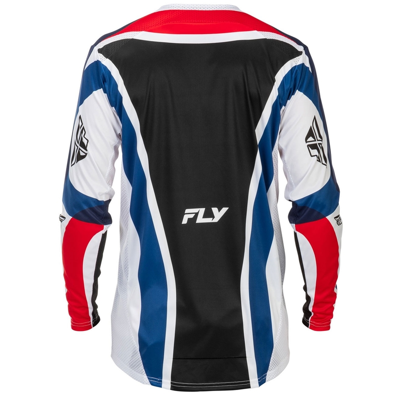 Koszulka motocrossowa FLY Racing Lite USA w kolorze czerwono-biało-niebieskim