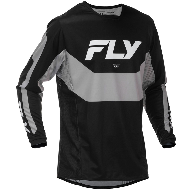 Koszulka motocrossowa FLY Racing Kinetic USA czarno-szara