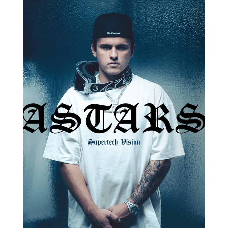 Gogle motocrossowe Alpinestars Supertech Vision DNGR38 XXV czarno-srebrne z lustrzanym srebrnym pleksiglasem