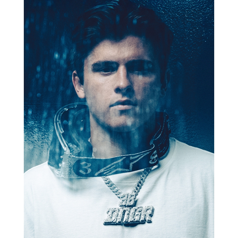 Gogle motocrossowe Alpinestars Supertech Vision DNGR38 XXV czarno-srebrne z lustrzanym srebrnym pleksiglasem