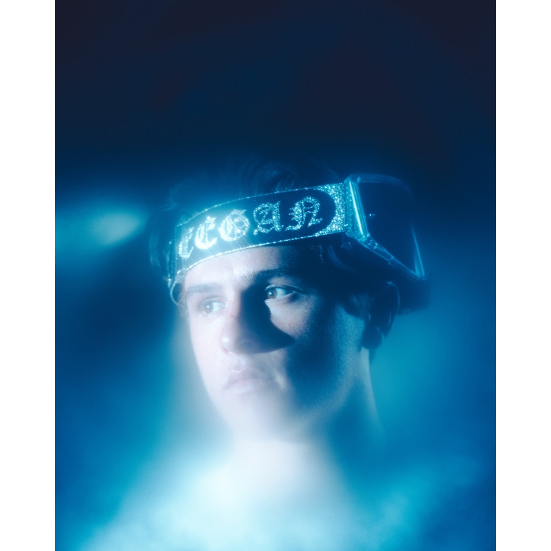 Gogle motocrossowe Alpinestars Supertech Vision DNGR38 XXV czarno-srebrne z lustrzanym srebrnym pleksiglasem