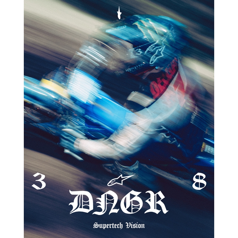 Gogle motocrossowe Alpinestars Supertech Vision DNGR38 XXV czarno-srebrne z lustrzanym srebrnym pleksiglasem