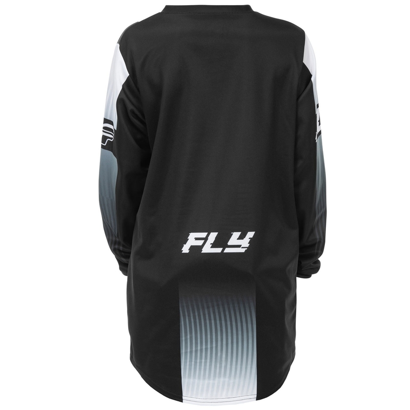 Koszulka motocrossowa dla dzieci FLY Racing F-16 w kolorze czarno-białym