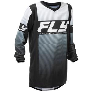 Koszulka motocrossowa dla dzieci FLY Racing F-16 w kolorze czarno-białym