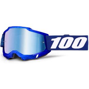 Gogle motocrossowe 100% Accuri 2 2028 z niebieskim pleksiglasem