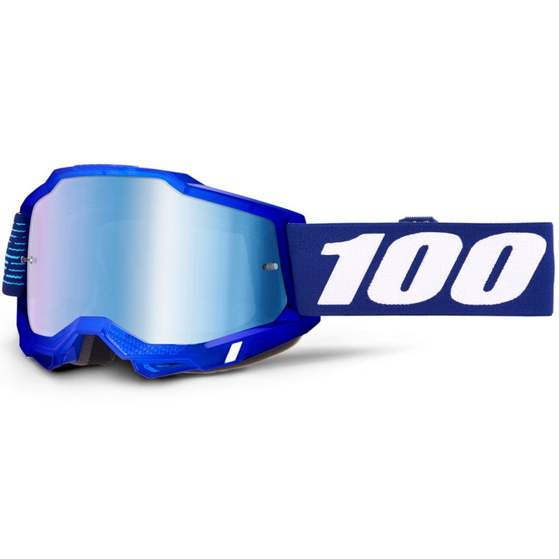 Gogle motocrossowe 100% Accuri 2 2028 z niebieskim pleksiglasem