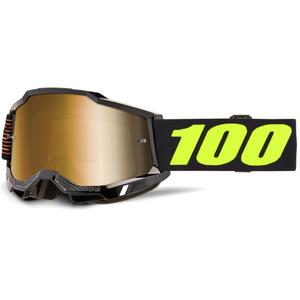 Gogle motocrossowe 100% Accuri 2 FAIRBANKS ze złotym pleksiglasem