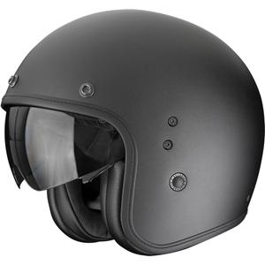 Kask motocyklowy Scorpion Belfast EVO Solid Open Face, matowo-perłowy, czarny