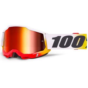 Gogle motocrossowe 100% Accuri 2 TORKEN z czerwonym pleksiglasem