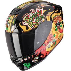 Kask motocyklowy dziecięcy Scorpion EXO-JNR Air Yucatan czarno-żółto-czerwony