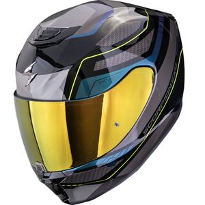 Kask motocyklowy integralny Scorpion EXO-391 Leo czarno-niebieski