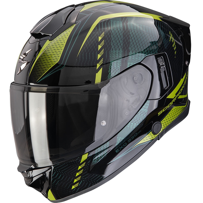 Kask motocyklowy integralny Scorpion EXO-530 Air Theras czarno-zielony