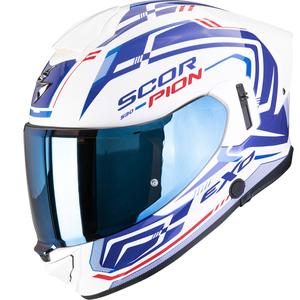 Kask motocyklowy integralny Scorpion EXO-530 Air Slope biało-niebiesko-czerwony