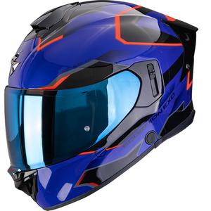 Kask motocyklowy integralny Scorpion EXO-530 Air Clip niebiesko-czarno-czerwony