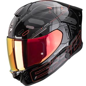 Kask motocyklowy integralny Scorpion EXO-530 Air Fond metaliczny czarno-czerwony