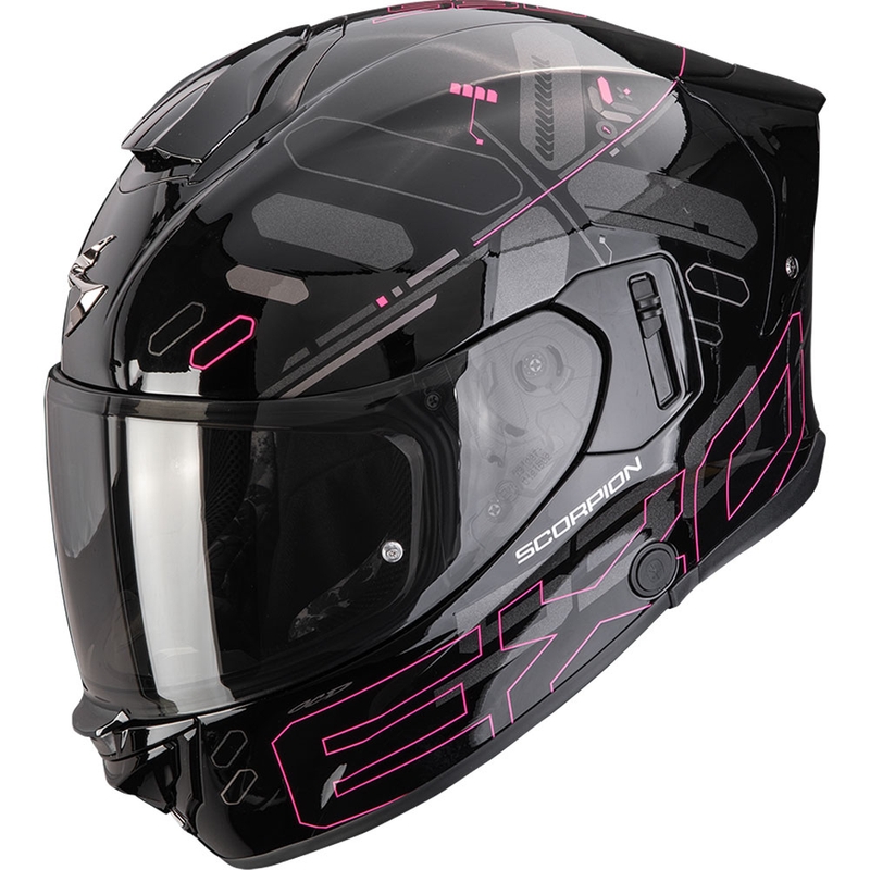 Kask motocyklowy integralny Scorpion EXO-530 Air Fond czarno-różowy