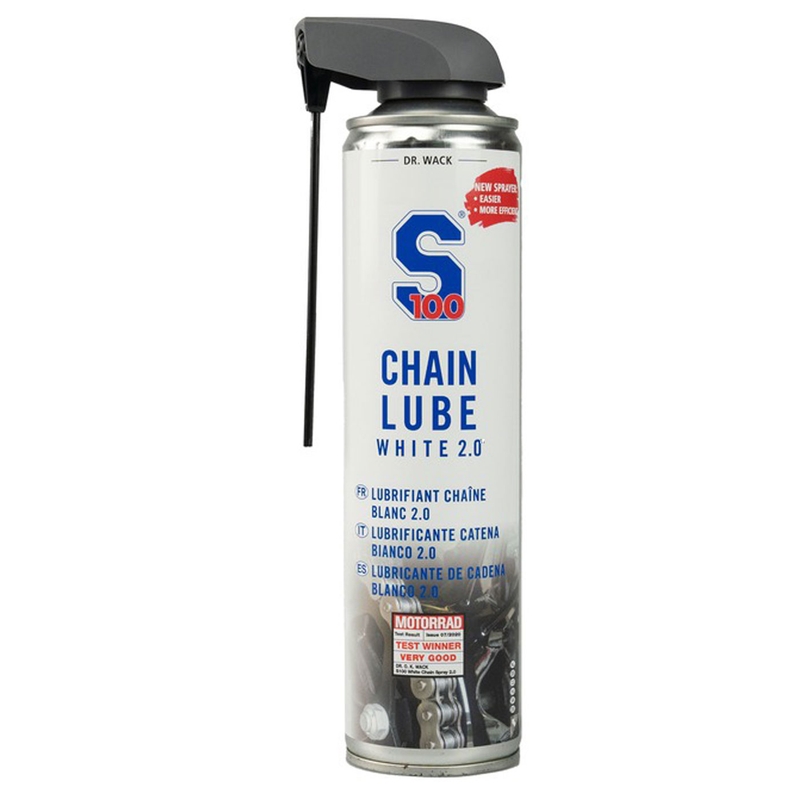 Smar do łańcuchów S100 Biały spray do łańcuchów 2.0 400 ml