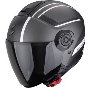 Kask motocyklowy otwarty Scorpion EXO-CITY II Cosmos matowy srebrno-biały
