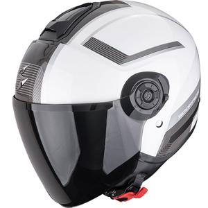 Kask motocyklowy otwarty Scorpion EXO-CITY II Cosmos perłowo-biały-srebrny
