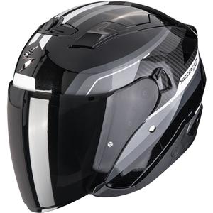 Kask motocyklowy otwarty Scorpion EXO-230 Hipe czarno-srebrny
