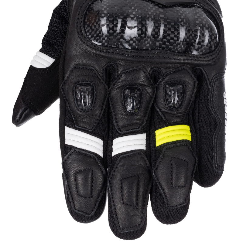 Rękawice motocyklowe Oxford RP-4S 3.0 czarno-biało-żółte