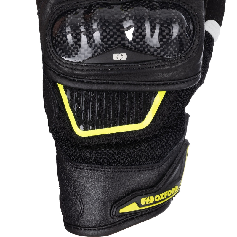 Rękawice motocyklowe Oxford RP-4S 3.0 czarno-biało-żółte
